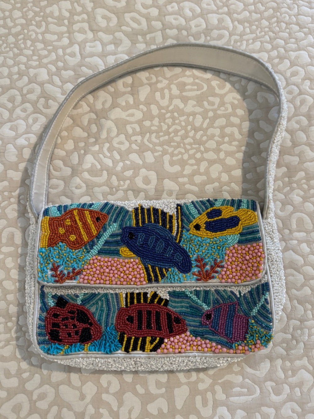 Viral Ocean Beaded Fish Bag